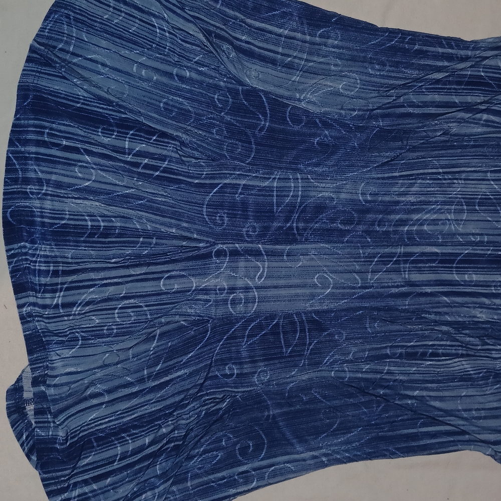 Sami & Jo Blue Patterned Blouse